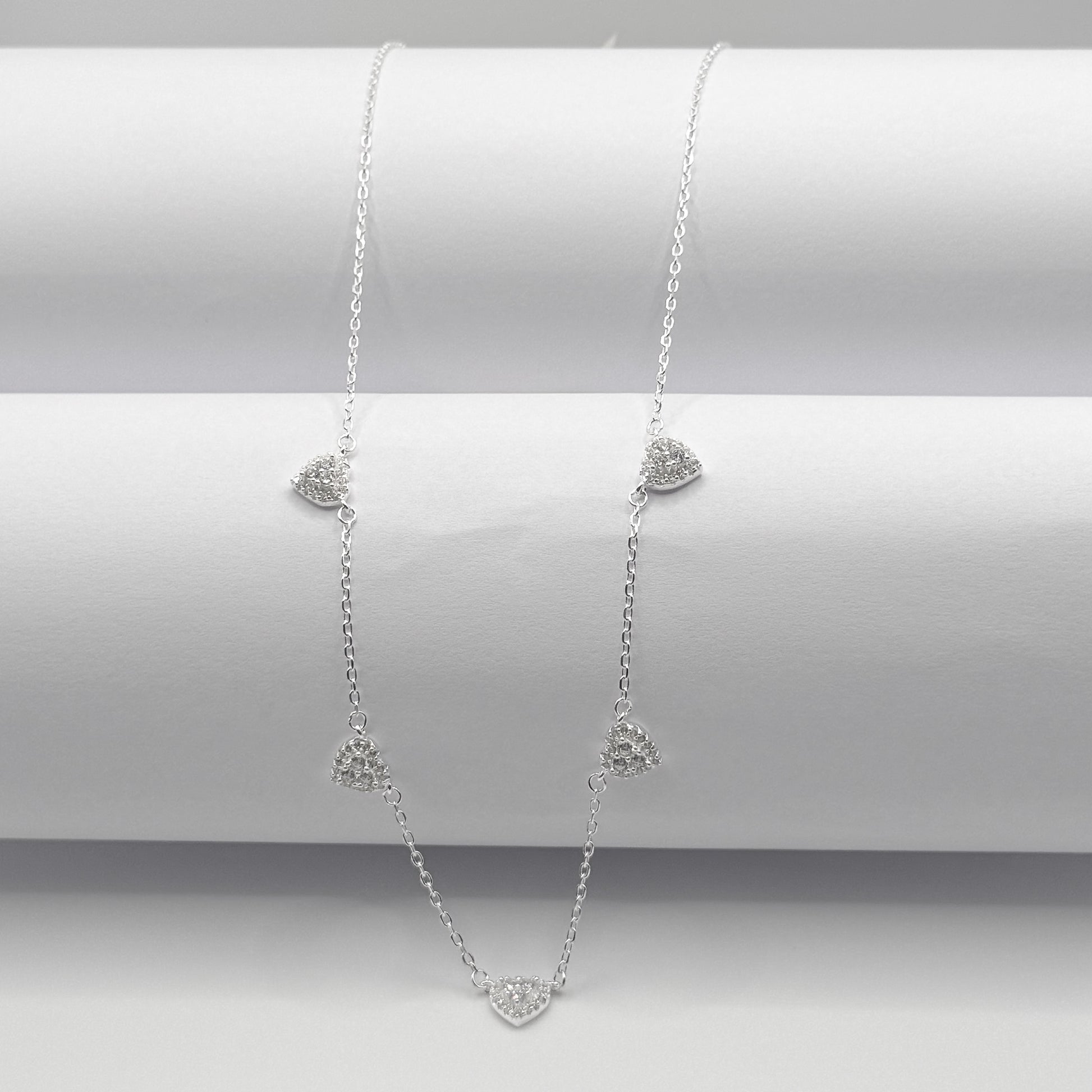 Corrente Corações Cravejados Annavi