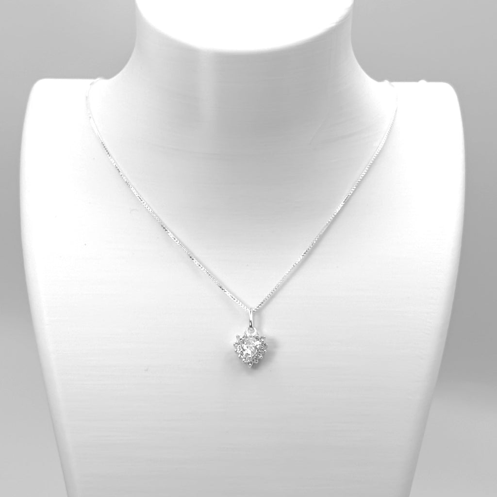 Kit Colar e Brinco Coração Annavi