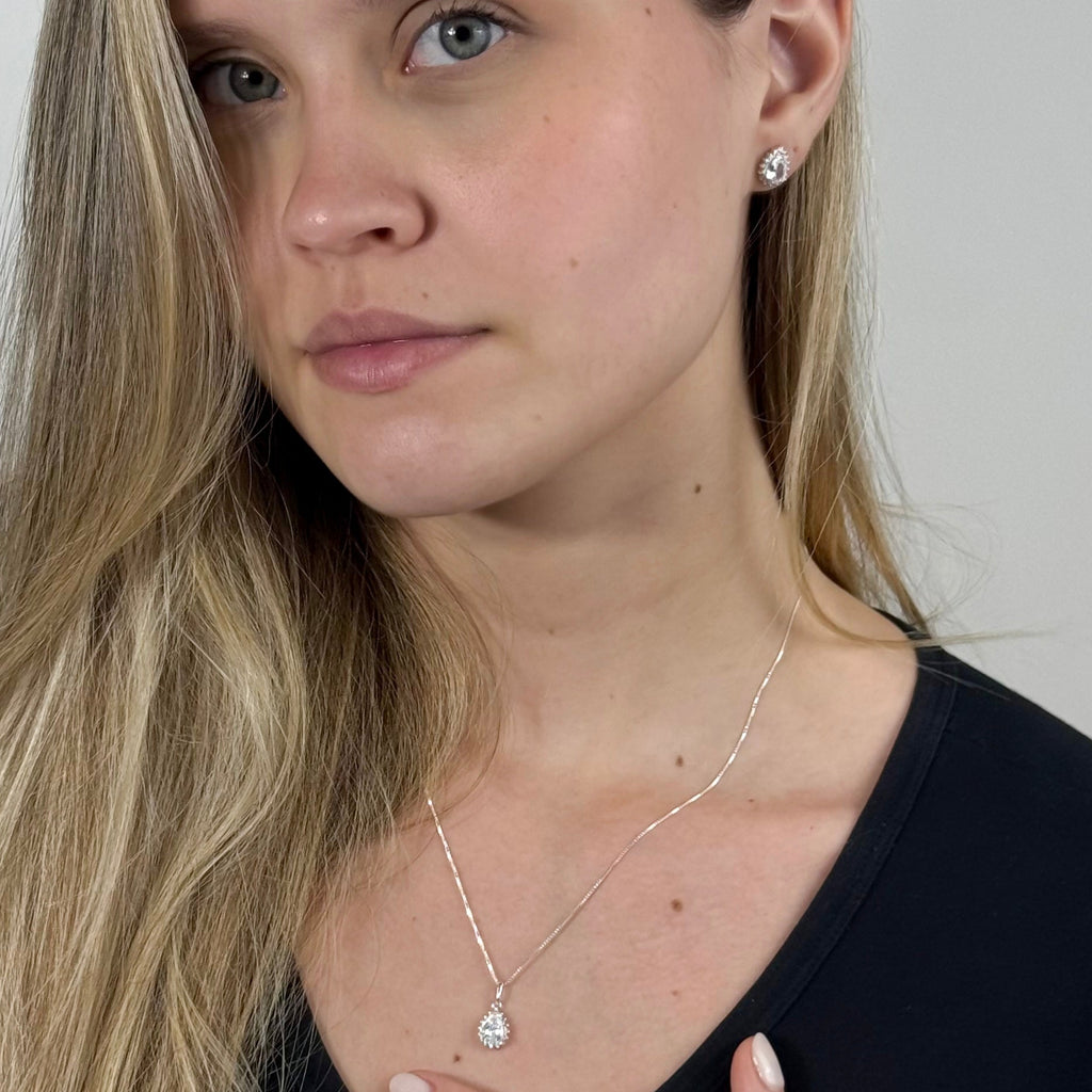 Kit Colar e Brinco Gota Annavi