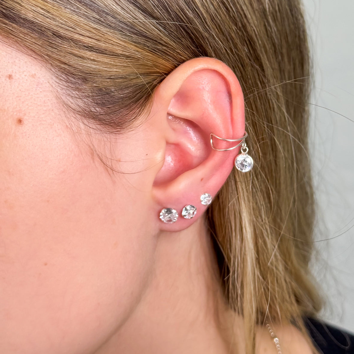 Piercing Fake Duplo Ponto de Luz Annavi