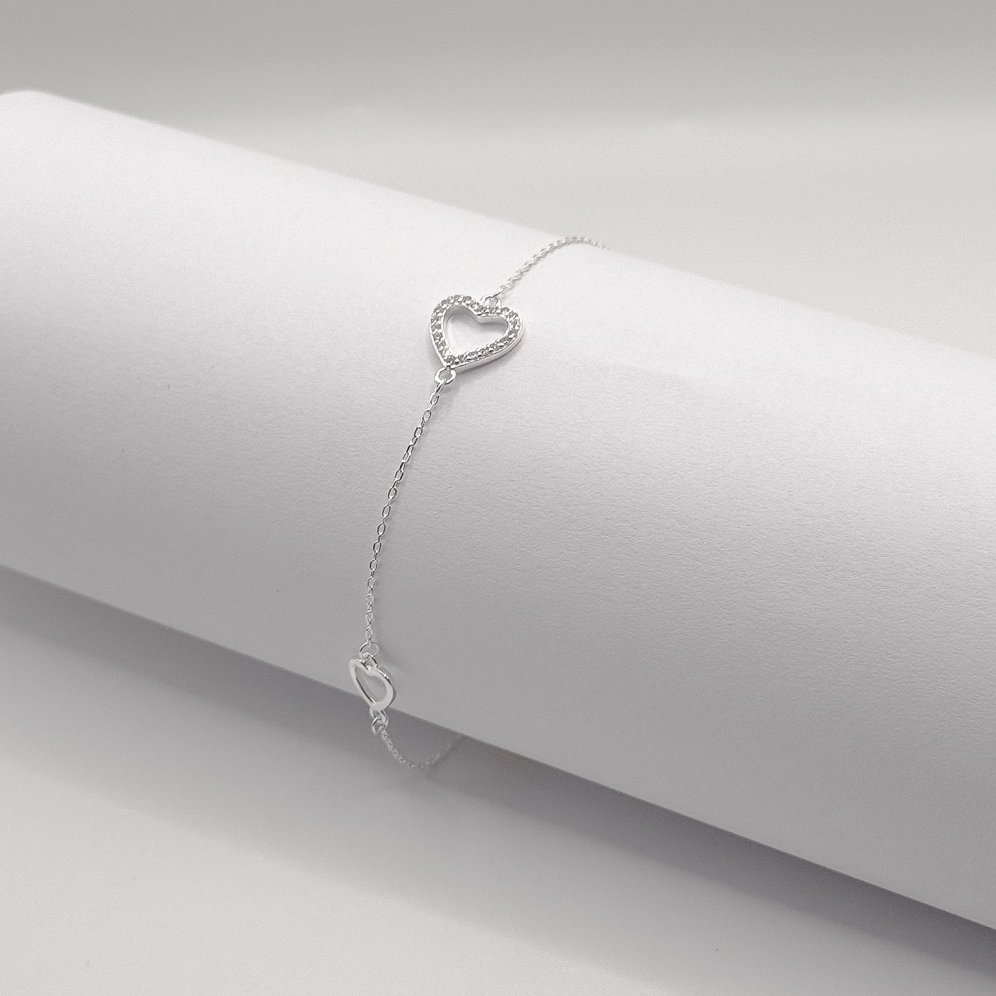 Pulseira Coração Duplo Cravejado Annavi